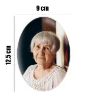 Tombstone Photo For A Monument Grave 9x12.5cm Your Photo For The Cemetery