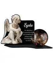 Large Solar Candle XL Premium Angel for the Cemetery