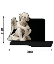 Große Solarkerze XL Premium Engel für den Friedhof