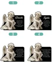 Large Solar Candle XL Premium Angel for the Cemetery
