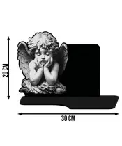 Large Solar Candle XL Premium Watching Angel for the Cemetery