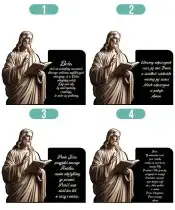 Large Solar Candle XL Premium Jesus Christ for the Cemetery