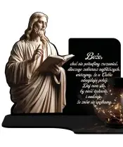 Große Solarkerze XL Premium Jesus Christus für den Friedhof