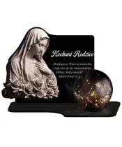 Large Solar Candle XL Premium Mary for the Cemetery