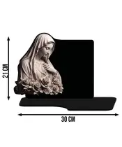 Large Solar Candle XL Premium Mary for the Cemetery