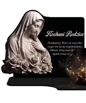 Large Solar Candle XL Premium Mary for the Cemetery