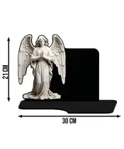 Große Solarkerze XL Premium Engel im Gebet für den Friedhof