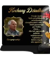 Große Premium Kerze XL Ewige Rose Ihr Foto