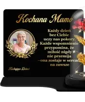 Large Premium Candle XL With Your Photo and Eternal Rose Flower