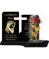 Large Solar Candle Premium XL Eternal Rose LED