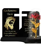 Large Solar Candle Premium XL Eternal Rose LED