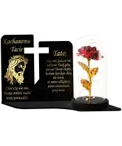 Large Solar Candle Premium XL Eternal Rose LED