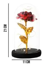 Große Solarkerze Premium XL Eternal Rose LED