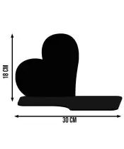 Wieczny Znicz Premium XL Serce Wieczna Róża LED