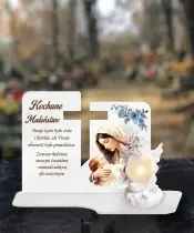 Große Premium XL Kerze für Kinder Unsere Liebe Frau LED