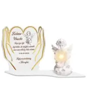 Large Premium XL Candle for Children Heart Hands LED