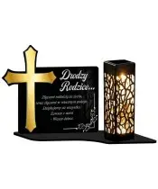 Ewige Solarkerze mit LED-Statuette für das Allerheiligengrab