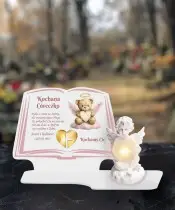 copy of Large Premium XL Candle for Children Heart Hands LED