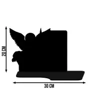 Wieczny Znicz Led Solarny XL Anioł na Grób