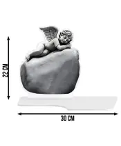 Wieczny Znicz Premium XL Anioł LED Na Cmentarz Grób