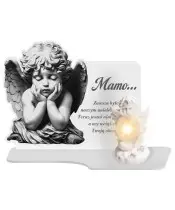 Wieczny Znicz Premium XL Na Cmentarz Grób Anioł LED