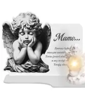 Wieczny Znicz Premium XL Na Cmentarz Grób Anioł LED