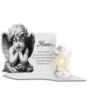 Wieczny Znicz Premium XL Na Cmentarz Grób Anioł LED