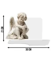 Wieczny Znicz Premium XL z Aniołem Na Cmentarz Grób Anioł LED