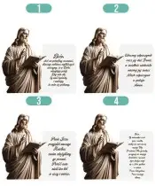 Wieczny Znicz Premium XL Jezus Na Cmentarz Grób Anioł LED