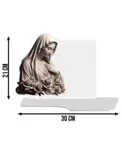 Wieczny Znicz Premium XL Maryja Na Cmentarz Grób Anioł LED