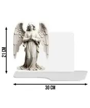 Duży Znicz Premium XL Na Cmentarz Grób Anioł LED