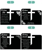 Wieczny Znicz Solarny Statuetka Złoty Krzyż na Grób Wszystkich Świętych