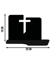 Wieczny Znicz Solarny Statuetka Złoty Krzyż na Grób Wszystkich Świętych