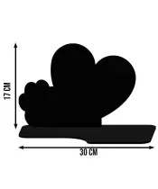 Znicz Solarny LED Wieczny Dla Psa Kota Ze Zdjęciem Łapka Na Nagrobek