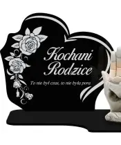 Znicz Premium Statuetka Led Figurka Dłonie Gipsowe 18 cm