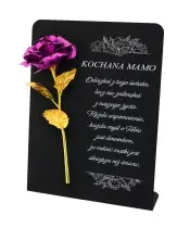 Premium Statuetka 28 cm Na Cmentarz Grób Wieczna Róża Różowa