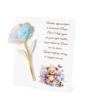 Znicz Statuetka Dla Dziecka Premium 22 cm Wieczna Róża na Grób