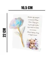 Znicz Statuetka Dla Dziecka Premium 22 cm Wieczna Róża na Grób