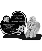 Znicz Premium Statuetka Led Figurka Anioł Gipsowy Na Cmentarz Grób