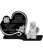 Znicz Premium Statuetka Led Figurka Anioł Gipsowy Na Grób Cmentarz