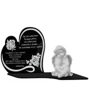 Znicz Premium Statuetka Led Figurka Anioł Gipsowy Na Grób Cmentarz