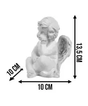 Znicz Premium Statuetka Led Figurka Anioł Gipsowy Na Grób Cmentarz