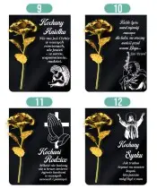 Statuetka Premium Ze Złotą Różą 26 cm