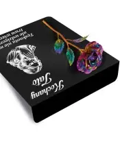 Premium Statuetka Nagrobna 26 cm – Wieczna Róża Kolorowa